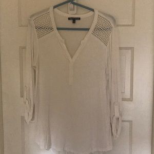 Cable & Gauge Flowy Tunic with Shoulder Cutouts